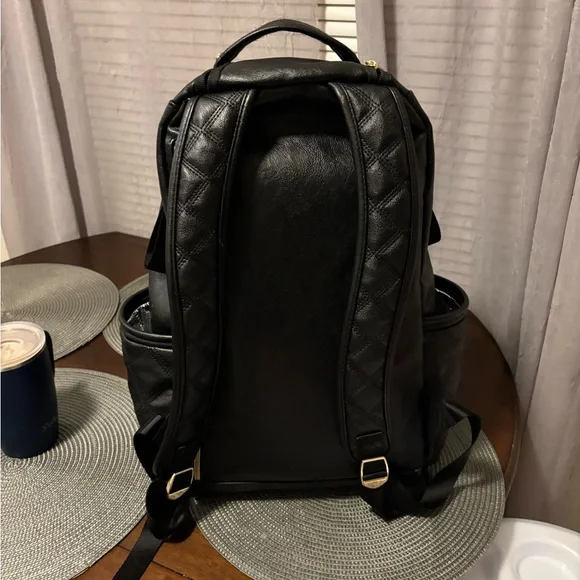 Itzy Ritzy Quilted Black Diaper Bag (Backpack) - Picture 3 of 9